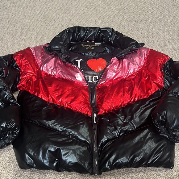 juicy couture black label puffer jacket XL - Picture 4 of 8